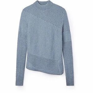 Tory Burch Light Blue Textured Turtleneck Sweater (free dust bag!)